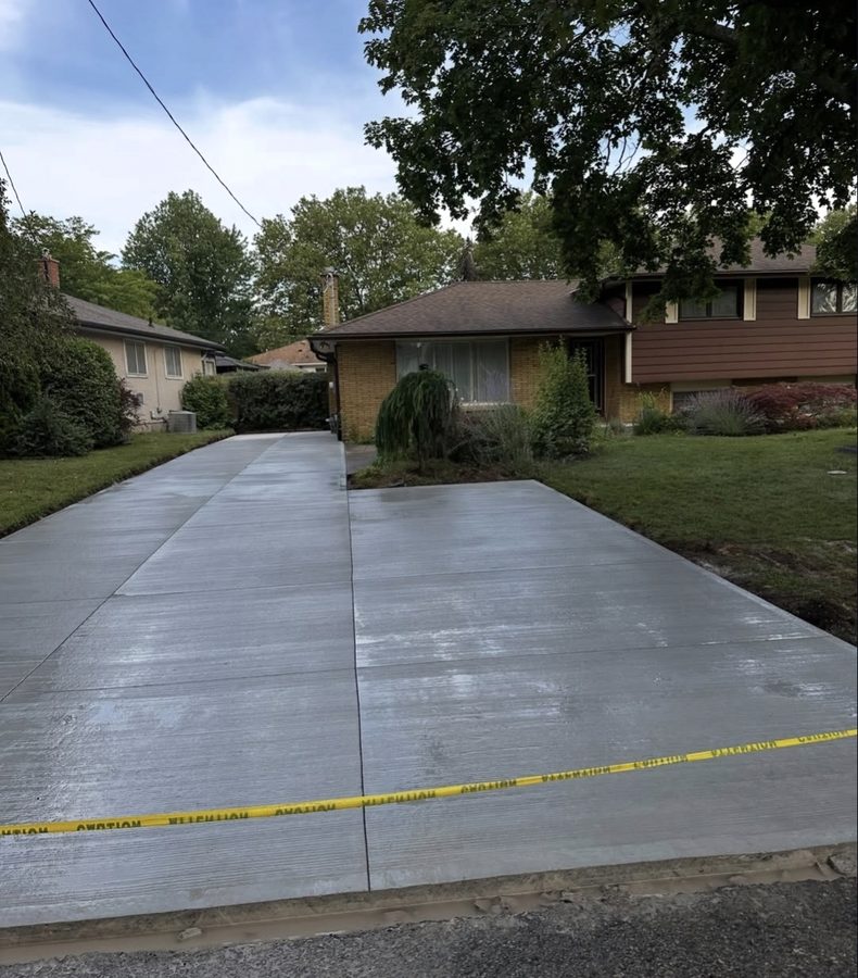 Driveway after replacement