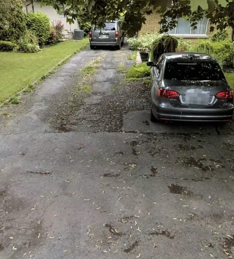 Driveway before replacement